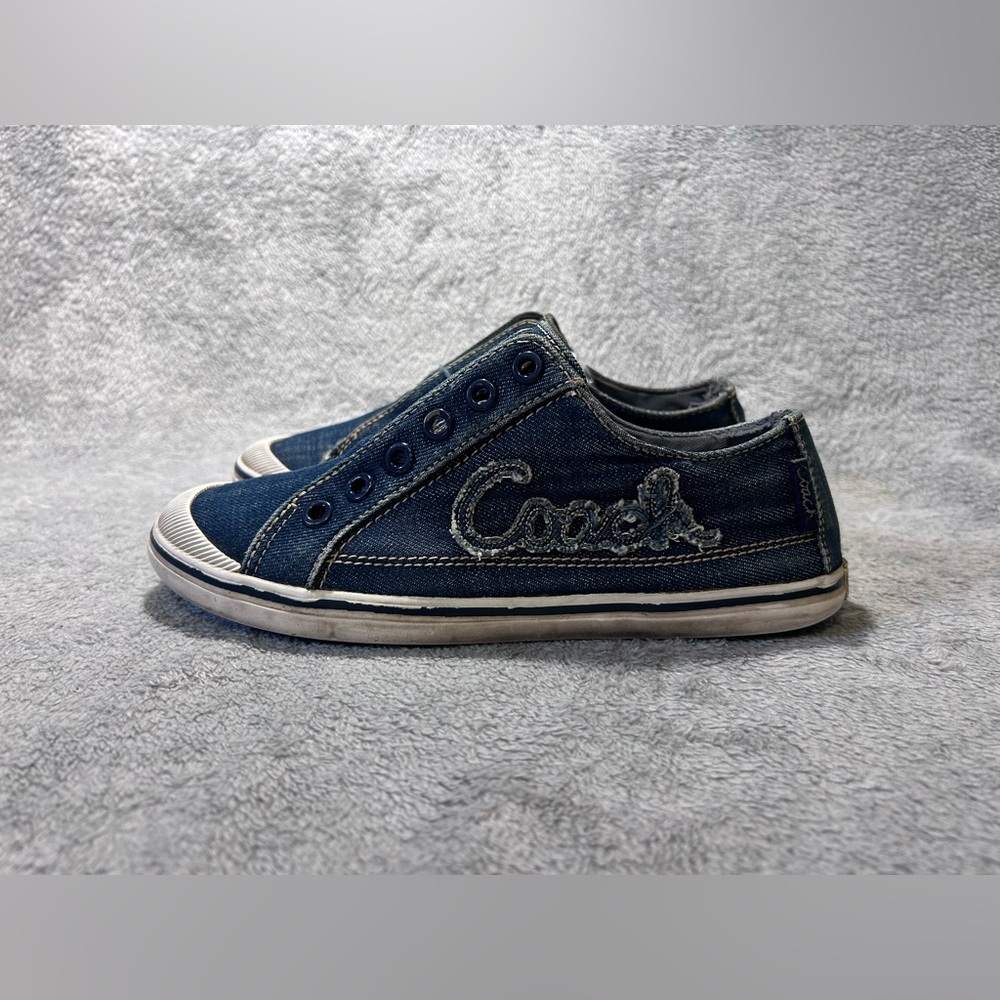 Coach Denim Laceless Sneakers - Picture 3 of 9